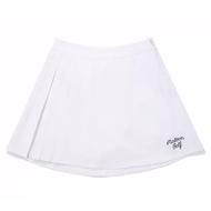 original Malbon South Korea Golf Clothing Ladies 25 New Golf With Pocket Large Logo Pleated Anti-sli