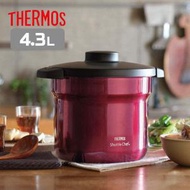 膳魔師 - Thermos 4.3L 真空煲 - 酒紅色 (內膽適用於電磁爐)