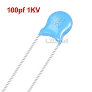20pcs 101 1KV 100pf 101J 101K 101M High Voltage Ceramic Capacitor