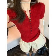 Min Min_ Slim Short Sleeve Knitted Sweater H15