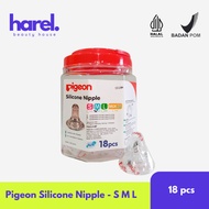 Pigeon Silicone Nipple | Pigeon Milk Bottle Pacifier | 1 Jar 18PCS
