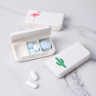 Portable Pill Box Travel Pill Case Medicine Box Travel Weekly Medicine Health Travel Case Holder Mini Cute Plastic Pill Box