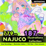 🔥 Digital Illustration Art - NAJUCO 🔥 Anime Figure | CG Art Digital Drawing Book | Smart Drawing Tab