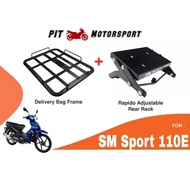 Tapak Monorack Rapido SYM SM Sport 110E Food Delivery Bag Bracket Base SMSPORT110E Transformer Acces