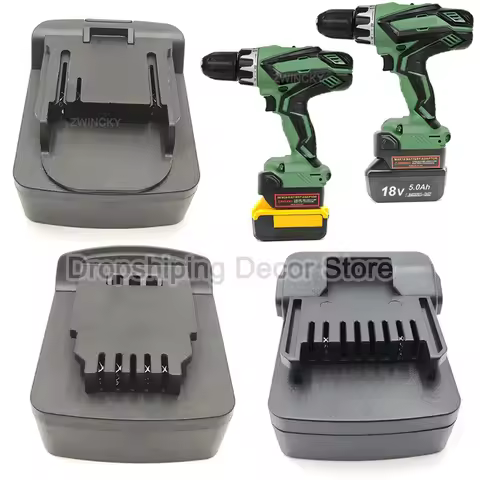 Battery Adapter For Hitachi/Hikoki Convert to for Makita/Dewalt/Milwaukee 18V li-ion Battery Power t