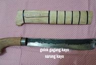 golok kebun bahan baja per asli super tajam  golok potong kayu - golok potong bambu - golok tajam