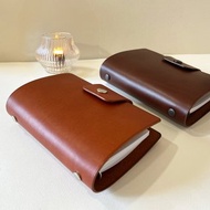 Madrid A7 六孔活頁皮革筆記本/手帳/植鞣革/- 焦糖棕/ 可可色