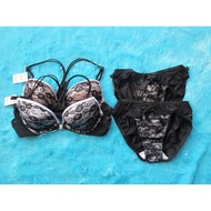 AIMER FEEL BRA SET BY SOCKKOBE JAPAN SIZE 32A (A70) 32B (B70) 32C (C70) 34B (B75) 34C (C75) PANTY UN