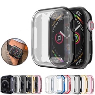 【8 Colors】Apple Watch 1/2/3/4/5/6 Series Screen Protector Cover Case TPU Protective Case 38 42 40 44