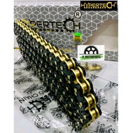 HYPERTECH PRO CHAIN ORING BLACK GOLD HEAVY DUTY RANTAI 132L 140L 415 428 HITAM TONNKA JRP TOBAKI AJI