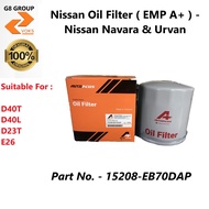 Nissan Navara TC Oil Filter D40 & D23 (15208 EB70DAP)