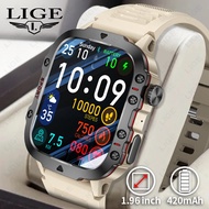 LIGE Sports Smart Watch Men Waterproof Bluetooth Call Health Monitoring 100+ Sports Men Smart Watch+ Box