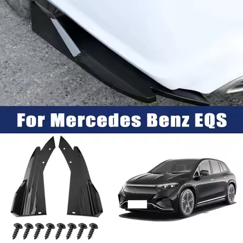 Car Rear Bumper Spoiler Lip Carbon Fiber Wing Trim Anti-crash Diffuser Side Skirt Wrap Angle Splitte
