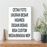 SPECIAL LARGE JUMBO SIZE PHOTO PRINTING + MDF WOODEN FRAME WEDDING SIZEBIG 16R 20R 24R 30R
