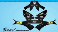 Decal Vinyl Stiker Untuk Helm Standar SNAIL SUPERMOTO