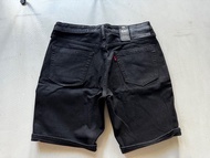 全新Levi’s 洗水黑色牛仔短褲 w30 visvim neighborhood