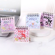 2023 Desktop Calendar Cute Kuromi Jade Dog Mini Portable Desk Planner Calendar
