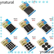 YNATURAL 1/4/9/16PCS Furniture Leg Pads Scratch Proof Self Adhesive Square Round Table Feet Covers