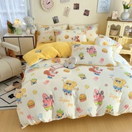 [HOT SELLING] Cadar Spongebob Squarepants Bedsheet Cartoon Single 5in1 Queen King 7in1 Premium 2000 