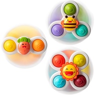 3PCS Suction Cup Spinner Toys for 1-2 Year Old Boys Spinning Toys Sensory for Toddlers 1-3 Gifts for
