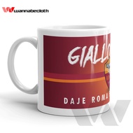 AS Roma Mug AS Roma Glass Ball Mug Ball Glass Custom Mug Unique Print Mug Daje Roma Forza Lupi Mug