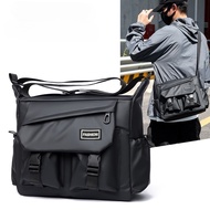 Shoulder Bag Large Capacity 13.3 Inches Black For Men And Women A73