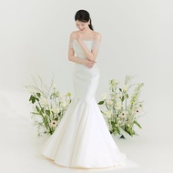 Korean Light Wedding Dress Simple Halter Seven-piece Fishtail Design FC720