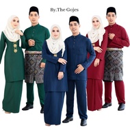 Couple Clothes Set Sedondon Couple Tunang Nikah | Kurung Moden Folding Kurung Mahsuri Batik &amp; Slim Fit Rayyan Malay Clothes