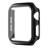 2 In1 Tempered Glass with Case for Apple Watch Ultra 3 2/Ultra 49mm IWatch Model 40 41mm 44 45mm Ser