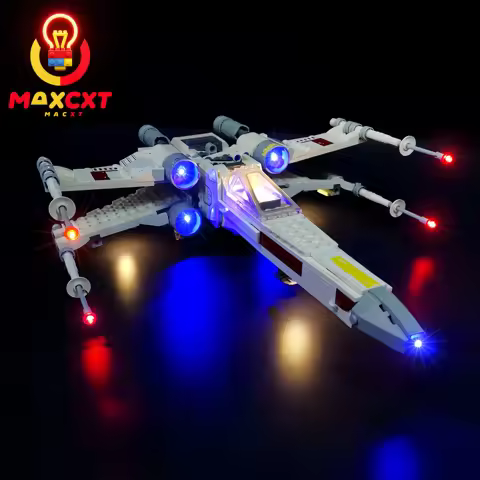 MAXCXT LED Light For LEGO 75301 Luke Skywalker X-wing Fighter DIY Decorative Lamp Not Include Lego B