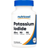 Nutricost Potassium Iodide (KI), 90 Capsules, Each Capsule Contains 65mg Potassium Iodide, Suitable 