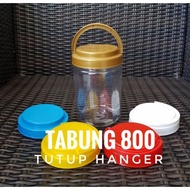 800ml Jar 800ml Plastic Jar 800ml Cylinder Tube Jar with Hanger Lid Astor 800ml Semprong Jar