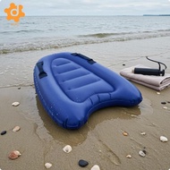 [utruiut0k] Inflatable Kick Board Raised Cushioned Edges Oxford Cloth Kick Navy Blue