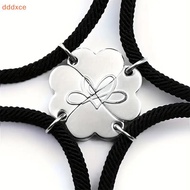 [dddxce] Four-leaf Clover Magnetic Best Friendship Bracelets For 4pcs Women Men Magnet Heart Best Fr