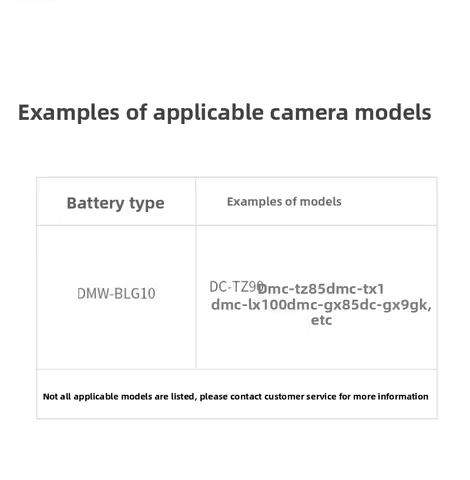 DMW-BLG10 Camera Battery for Panasonic GX85 GX7 GX9 GF3 GF6 LX100 BLE9E