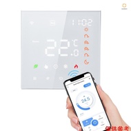 (andoer)Smart Tuya WiFi Thermostat Voice Control 3A Digital Programmable LCD Display Touchscreen Und