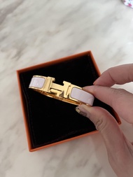 Hermes Clic H 白金色bracelet