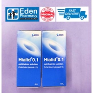 Santen Hialid 0.1 Ophthalmic Solution, hialid eye drop (Purified Sodium Hyaluronate 0.1%) 5ml