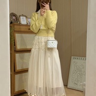 Chanel 金球 長盒子化妝盒 白色 羊皮 芯片款17*9.5*8 99新配件塵袋