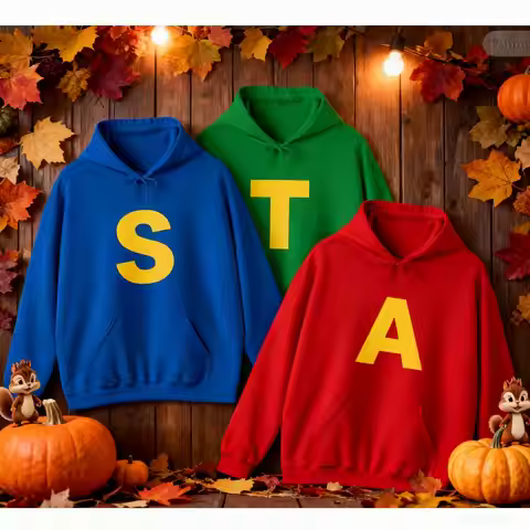 Alvin and The Chipmunks 2025 Fashion Unisex Casual Sportswear Men's Hoody Alvin Chipmunk Halloween C