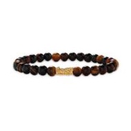 NGG Blessing Mini Pixiu Tiger's Eye ชาร์มปีเซียะทองคำแท้ 99.9% หนัก 0.1g พร้อมกำไลหินมงคล (333704-66