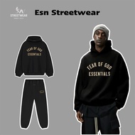 [GENUINE] Hoodie Set & Pants Essentials Fear Of God 480GSM Black Classic Authentic, Genuine Essentia
