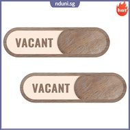 👁️ Durable Brown Acrylic Office Occupied Sign with Easy Slide 7.5 x 2.5 Inches Reliable Status Indic