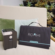 【Roommi】多功能行動電源供應器 小電寶 霧面黑+40W太陽能電板