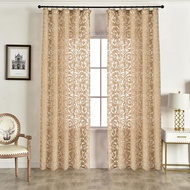 1PCS Napearl Langsir Jacquard Tulle Curtain Modern Hook Tape Window Curtain