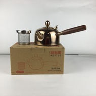 2020 New 304 Stainless Steel Tea Pot Electric Ceramic Stove Tea Set Side Handle Boiling Water Pot fo