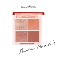 Supermom l Nude Mood Eyeshadow palette (นู๊ด มูด อายแชโดว์พาเลตต์ 4 ช่อง) ปริมาณสุทธิ 8.8 กรัม