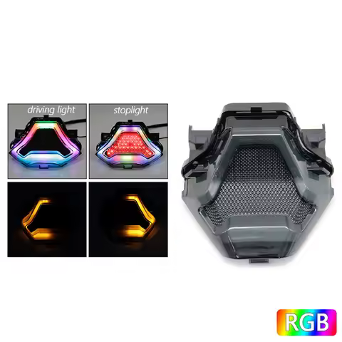 For Yamaha MT-07 MT-25 R3 R25 Y15 V1 V2 Motorcycle LED Tail Light Waterproof Integrated Turn Signal 