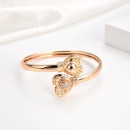 HYL JEWELRY COD Couple Gelang Titaniun Perak Wanita Diamond Titanium Premium Lapis 18K Anti Karat Be