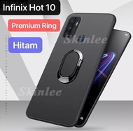 CASE INFINIX HOT 10 BLACK PREMIUM CASING COVER SILIKON HANDPHONE SOFT CASE